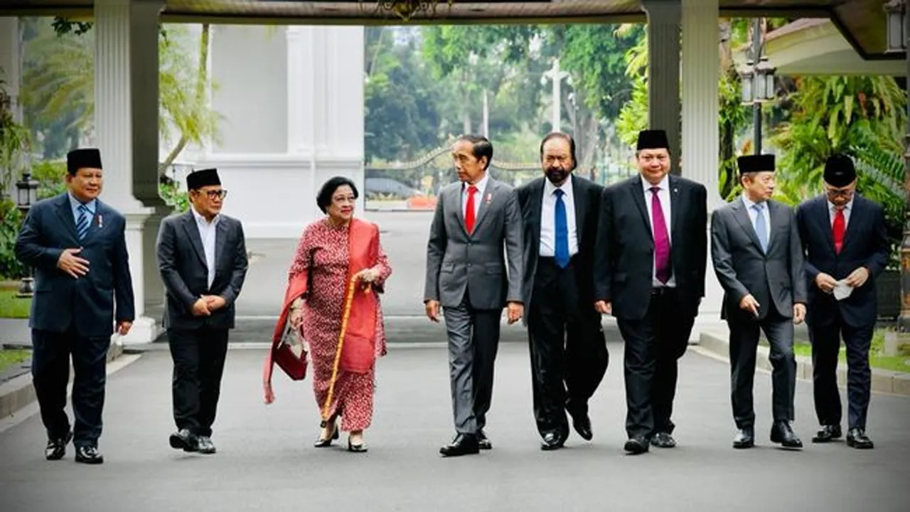 Kolaborasi Politik Yang Mempertemukan Jokowi dengan Pimpinan Partai Politik